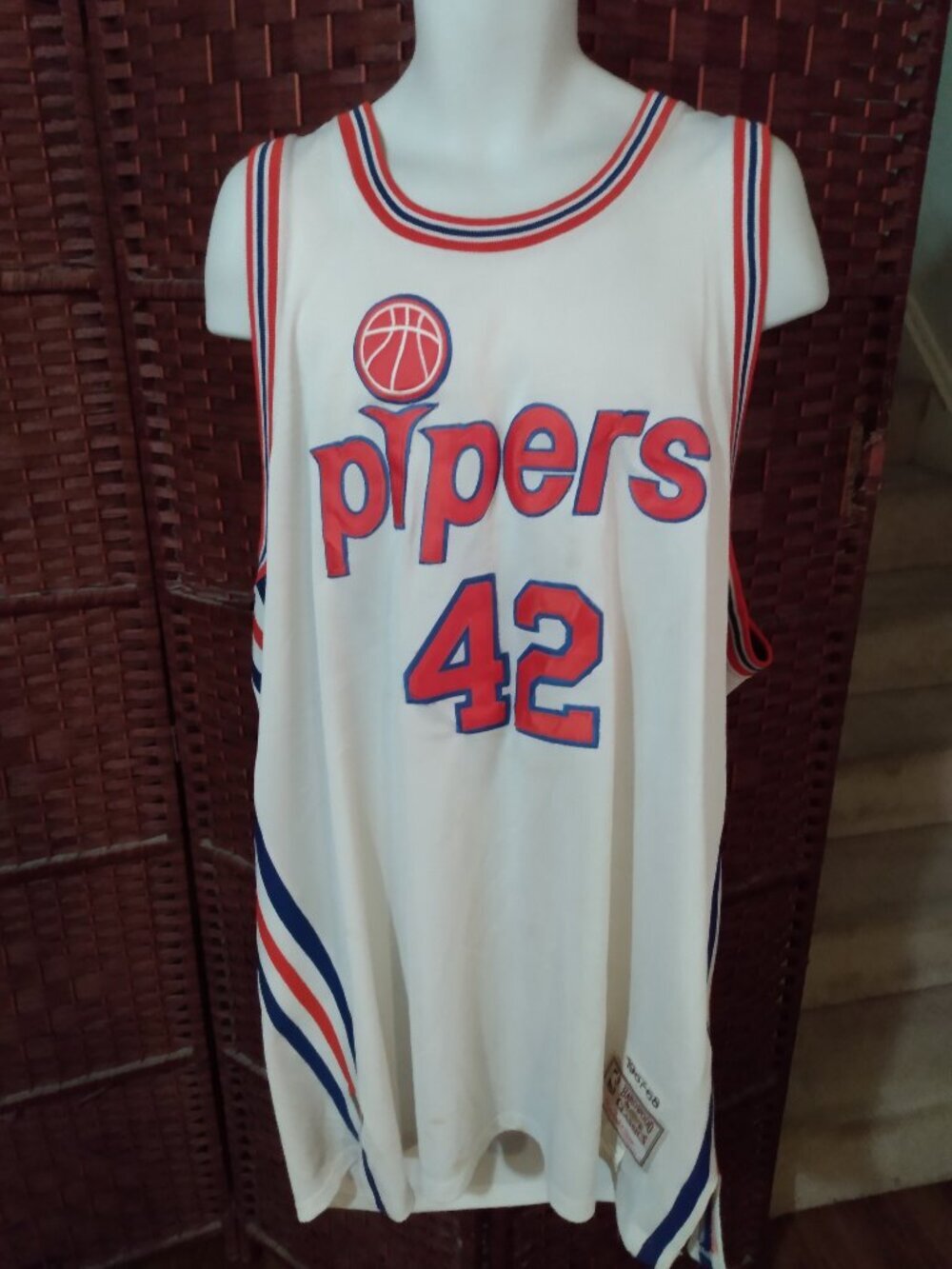 Vintage Hardwood Classics Connie Hawkins Pittsburgh Pipers Basketball Jersey 60